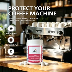 LUMENNATURALE Coffee Machine Cleaning Effervescent Tablets 3g Eco Friendly for Commercial Coffee Machines