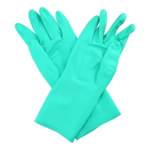 Labor Safety Protective Gloves Oil Acid Chemical Resistant Green Nitrile Gloves for Fishing Household Work Gloves