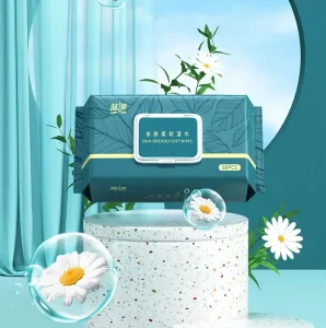 Lampure Cleansing Wipes 80pcs Xylitol Add 99% Pure Water Deep Cleaning Makeup Remover Feminine Wipes for Adults