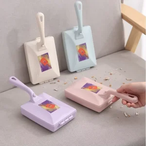 Large Plastic Household Cleaning Brush with Long Handle for Carpet Bed Sofa Dust Removal and Vacuum Sticky Dust Collector