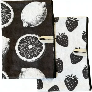 Large Quantity Recycled Custom Design Microfiber Kitchen Towel Printed Fast Dry Cleaning Absorbent Waffle Kitchen Tea Dish Towel