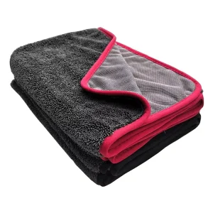 Large Size Korean Quality 1200gsm Edgeless Twisted Loop Microfiber Drying Towel for Car Drying