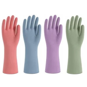 Latex Dishwashing Gloves for Kitchen Cleaning Household Dish Washing Reusable & Waterproof Gloves
