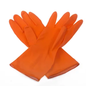 Latex Gloves Cotton Lined Household Cleaning Kitchen Cooking Gloves