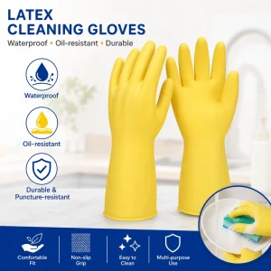Latex Gloves Durable Wear Resistant Hand Protection Gloves Factory Direct Supply for Household Kitchen Laundry Cleaning ODM/OEM