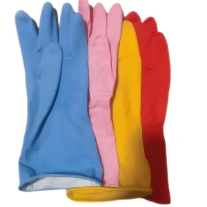 Latex Reusable Household Cleaning Gloves Kitchen Pink Household Cleaning Gloves Rubber Household Glove