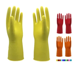 Latex Reusable Household Gloves for Kitchen Cleaning Waterproof Laundry Rubber Gloves