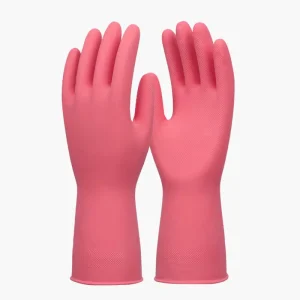 Latex Rubber Cleaning Gloves Durable Cleaning Lined Kitchen Gloves Comfort Enhanced Kitchen Tasks Household Gloves