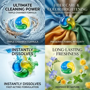 Laundry Detergent Beads Cloth Cleanser Eco Friendly Disposable Apparel Customized Perfume Beads Laundry Pods