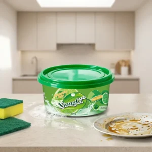Lemon Scented Dishwashing Paste Strong Grease Remover Dish Paste with Anti Bacterial Cleaning Power