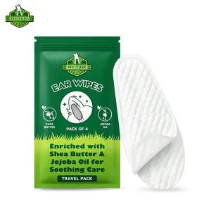 Lint Free Disposable Pet Ear Cleansing Wipes Zero Irritation Gentle Soothing Formula for All Breeds Dogs and Cats