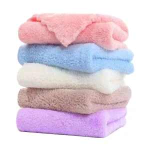 Lint Free Microfiber Cleaning Cloth, Reusable Washable Household Dusting Polishing Cloth