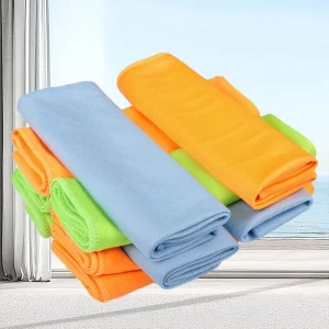 Lint Free Microfiber Glass Cloth Towel Cleaning Cloth Multipurpose Windows Glasses Cleaning Cloth