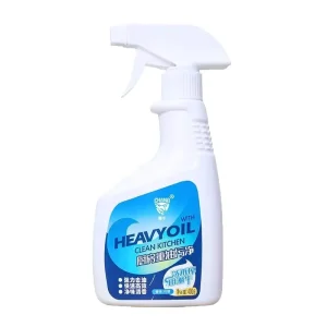 Liquid Concentrated Heavy Oil Stain Cleaning Agent for Kitchen Range Hood and Stove Degreaser Spray Bottle