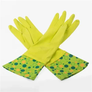 Long Cuff Sleeves Kitchen Waterproof Durable Thick Latex Rubber Household Cleaning Washing Gloves
