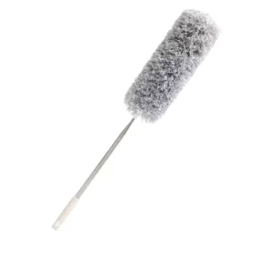 Long Flexible Nylon Cleaning Brush with Stainless Steel Handle for Bathroom and Ceiling Eco-Friendly Household Use