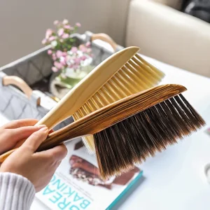 Long Handle Bristles Bed Brush Wooden Anti static Dust Brushes Carpet Sofa Clothes Sweeping Broom Household Cleaning Tools