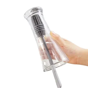 Long Handle PP Silicone Cup Brush for Cleaning Water Bottles and Kitchen Glassware for Car Use