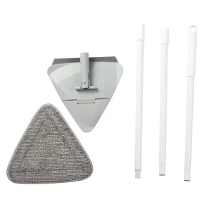 Long Handle Telescopic Triangle Mop 360 Degree Without Clean Blind Angle for Home Window Floor Cleaning