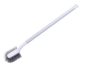 Long Handle Toilet Brush Curved Head Design Deep Cleaning Under Rim for Bathroom Hygiene and Stain Removal