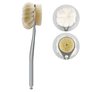 Long-Handled Eco-Friendly Durable Plastic Bath Brushes Shower Scrubber Exfoliating Massage Cleaning Brushes with Long Handles