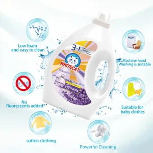 Long Lasting Lavender Fragrant Efficient Cleaning Liquid Laundry Detergent Clothes Washing Liquid