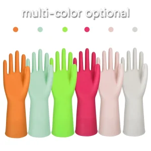 Long Nitrile Household Gloves for Home Work Cleaning Kitchen Dishwashing Custom Logo
