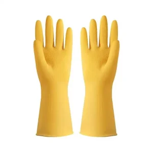 Long Sleeve Kitchen Wash Dishes Household Gloves Cleaning Waterproof Long Sleeve Red Rubber Latex Gloves Tools