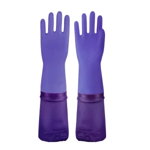 Long Sleeve PVC Rubber Household Cleaning Gloves China Manufacturer