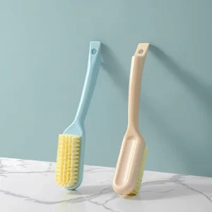 Long handled Soft Bristle Brush Shoes Laundry Scrub Brush with Powerful Stain Removal & Minimal Shedding for Household Cleaning