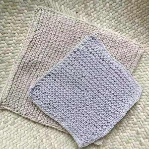 Lovely Modern Cotton Knitted Kitchen Towel Customizable 300gsm Square Cleaning Cloths