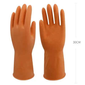 Low MOQ Household Rubber Gloves Natural Latex Kitchen Gloves