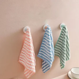 Luxury Microfiber Hand Towel Coral Fleece Dish and Washcloth Various Colors Cleaning Cloth Handkerchief