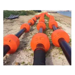 MDPE Dredge Floating Buoy Dredging Pipe Float 60mm~1200mm Industrial Use Cutting Service