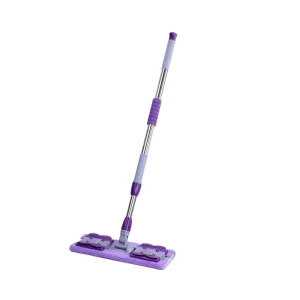MP29 360 Rotatable Telescopic Adjustable Flat Cleaning Floor Microfiber Mop Wet Dry Use