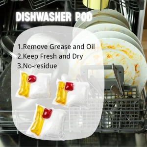 MSDS Safe Ingredients No Plastic Biodegradable Dishwashing Powders Liquid Pods