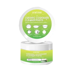 Magic Ceramic Pot and Pan Cleaner Paste Gently Removes Protein Stains Protects Non Stick Finish for White Ceramic Surfaces 300g