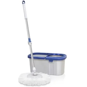 Magic Durable 360 Degree Rotating Cleaning Handle Plastic Basket Cotton Head Shape Microfiber Mop with Mop Bucket