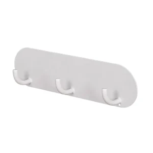 Magnetic 3 Hook Storage Rack Wall Mounted Multi Purpose Hook Organizer for Kitchen Bathroom Refrigerator Side Metal Surface