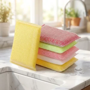 Manufacture Non Scratch All Purpose Sponge Scouring Pad for Kitchen Dishwashing