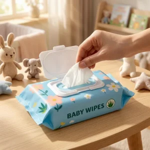 Manufacturer Custom Logo Alcohol Free Pure Water Eco Friendly Non Woven Cleansing Baby Wipes for Newborn Babies
