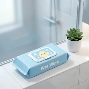 Manufacturer Custom Logo Alcohol Free Pure Water Non Woven Cleansing Outdoor Baby Wipes for Camping Gym Backpacking