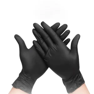Manufacturer Direct Supply Black Nitrile Gloves Thickened Food Grade Waterproof Household Cleaning Auto Repair Beauty Salon Pet