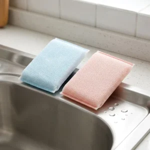 Manufacturer Dual Side Non Scratch Kitchen Dishes Pots Scrub Cleaning Sponges
