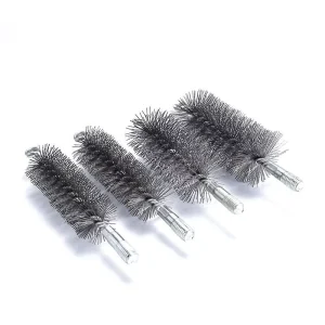Manufacturer M12 Household Chimney Pipe Brush, Steel Wire Hard Bristle, Metal Handle, 185mm Length, Stove Cleaning Brush