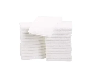 Manufacturer’s 12*12 White Terry Dish Towels Soft and Strongly Absorbing Cotton Woven Technique