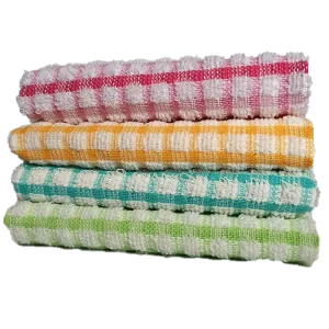 Manufacturers Direct Cotton Oversized Set Kitchen Cloth Tea Towel hanging embroiled logo Customized Dish Cloths Towels