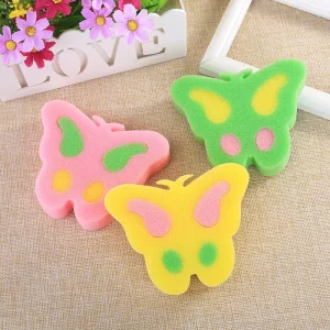 Manufacturer’s In-Stock Butterfly-Shaped Multi-Specification Dishwashing Sponges Scouring Pads Sponge Blocks Cleaning Scrubbing