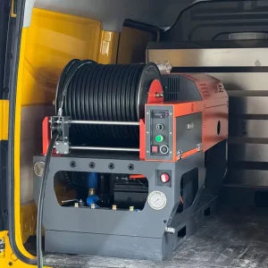 Manufacturing 200bar 18gpm Italian Pump Sewer Cleaning Machine Gasoline High Pressure Washer Drain Cleaner