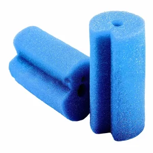 Medical Disposable Dry Tubular Cleaning Sponge Endoscope Scouring Pads Quick Dry 100mmL X 55mmD W 6mm Center Hole